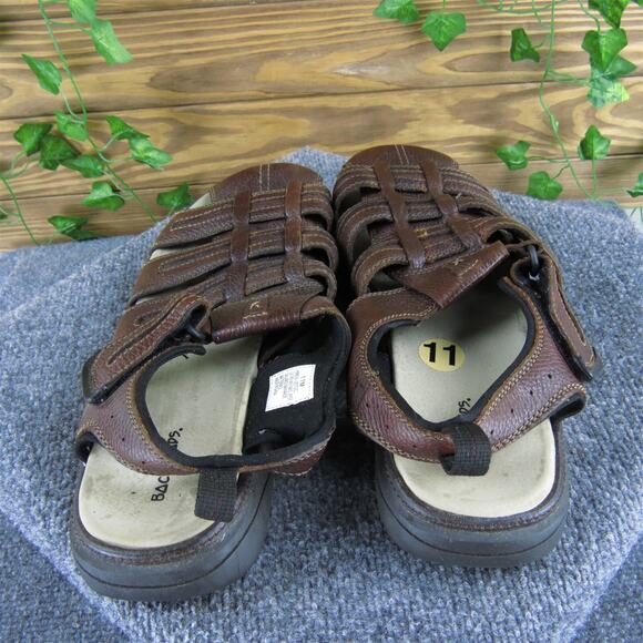 Backroads Men's Fisherman Brown Leather Size 11 Medium Gently Used 2025 - Picture 4 of 6